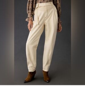 Anthroplogie Kivari Theo Pants with Belt Size 6